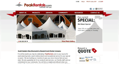 Desktop Screenshot of peakrentals.com